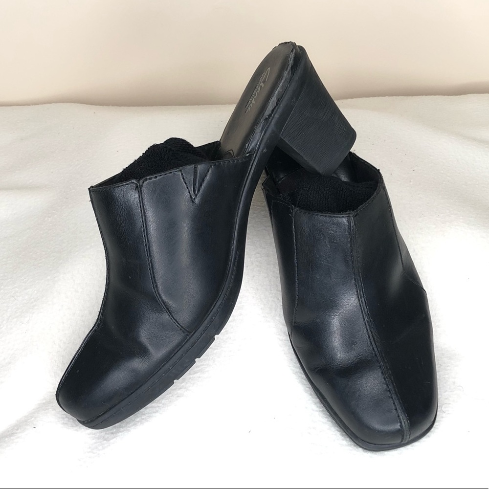 Clarks Leather Clogs